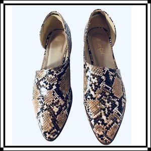 ARIDER GIRL D’Orsay Snakeskin Bootie / Flats US-9